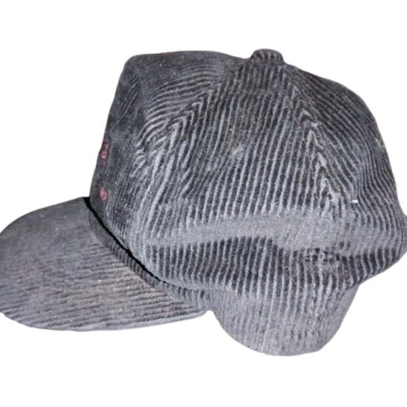 Vintage Young A's Adjustable Strap Black Corduroy Bacardi Premium Black Rum Hat - Picture 2 of 7
